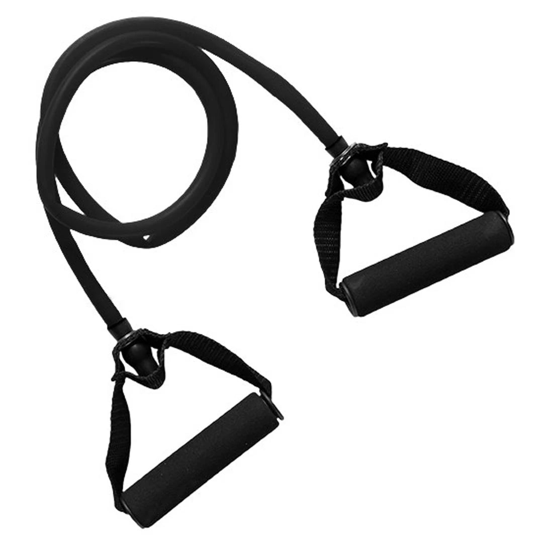Musta Virtufit Resistance Cable Strong -vastuskuminauha pehmustetuilla kahvoilla monipuoliseen voimaharjoitteluun., kuva 1/1