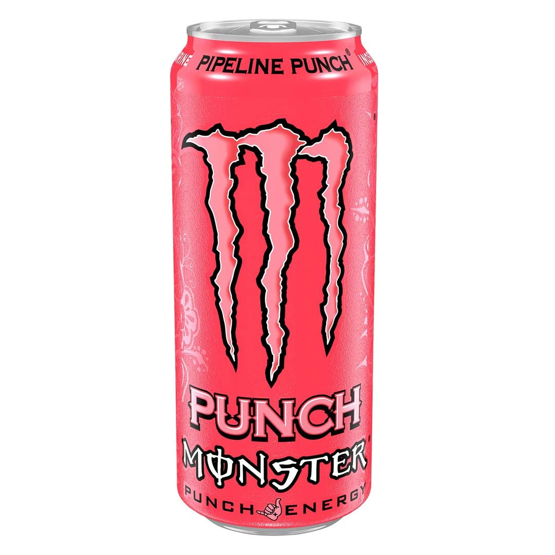 Monster Energy 500 ml -hiilihapotettu juoma vaaleanpunaisessa tölkissä, makuna Pipeline Punch., kuva 18/19