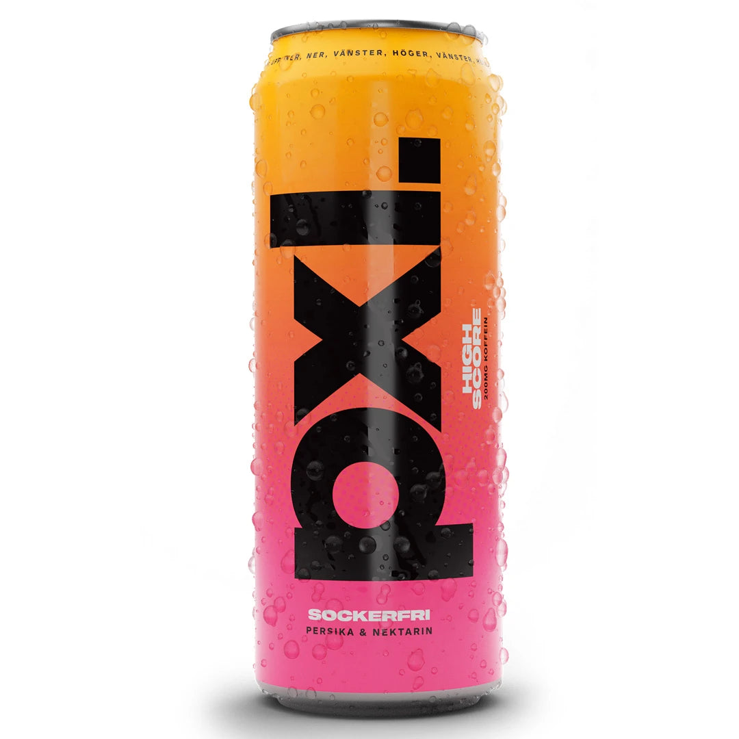 PXL Energy Final Fantasy 500 ml hiilihapotettu juoma oranssissa ja vaaleanpunaisessa tölkissä, makuna High Score., kuva 6/8
