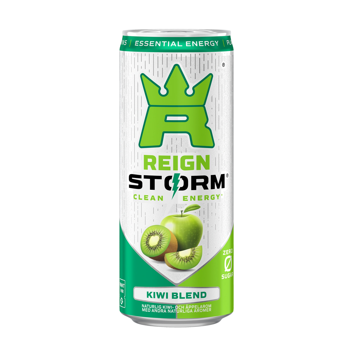 Reign Storm Energy 355 ml -energiajuoma valko-vihreässä tölkissä, makuna Kiwi Blend., kuva 3/5