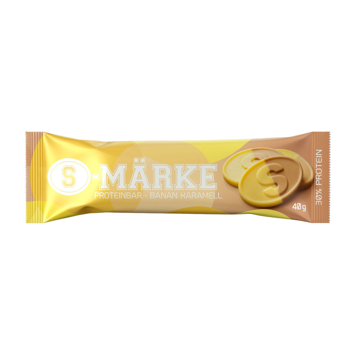 S-märke-proteiinipatukka 40 g banaani-karamelli