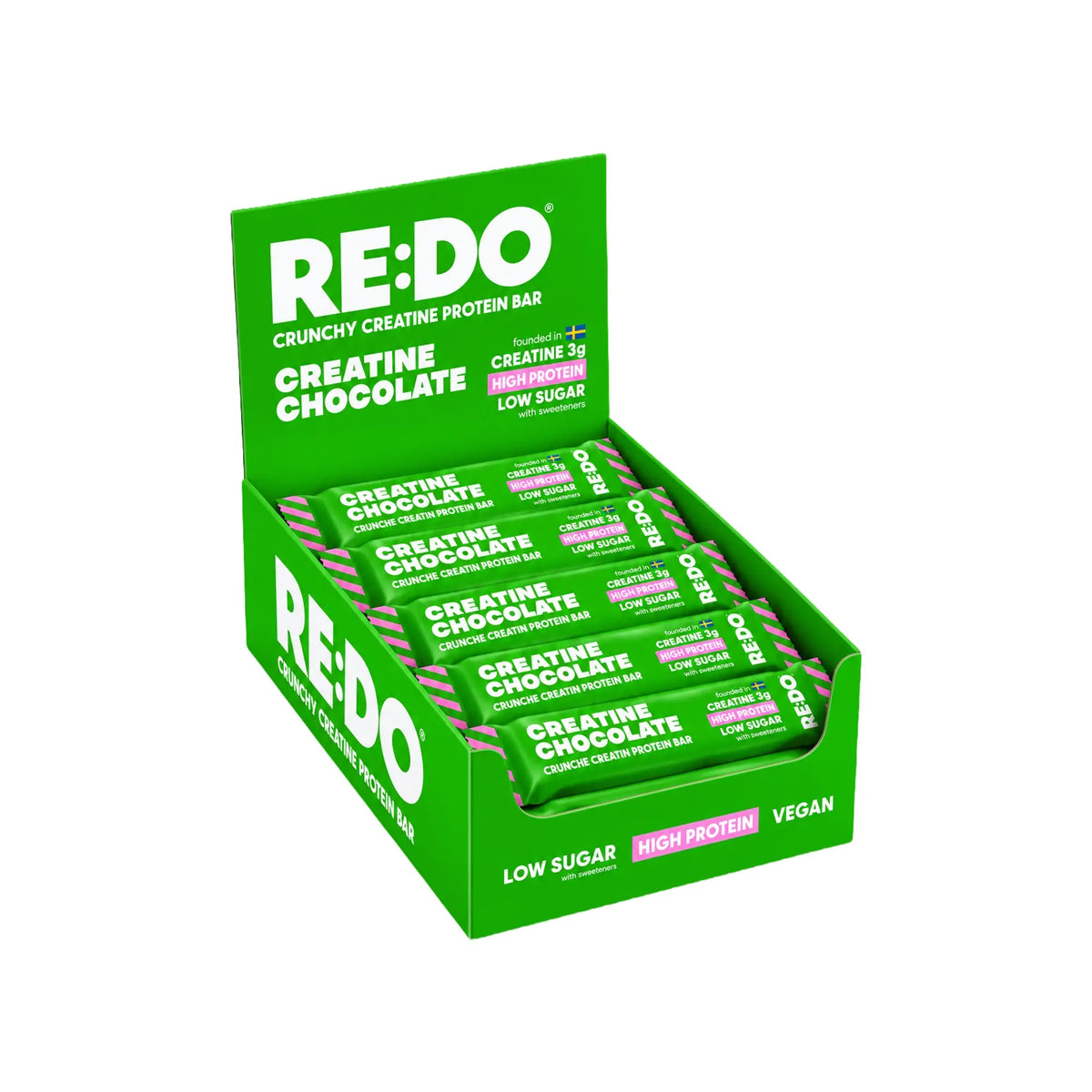15 x REDO Creatine Bar 40 g Chocolate Caramel