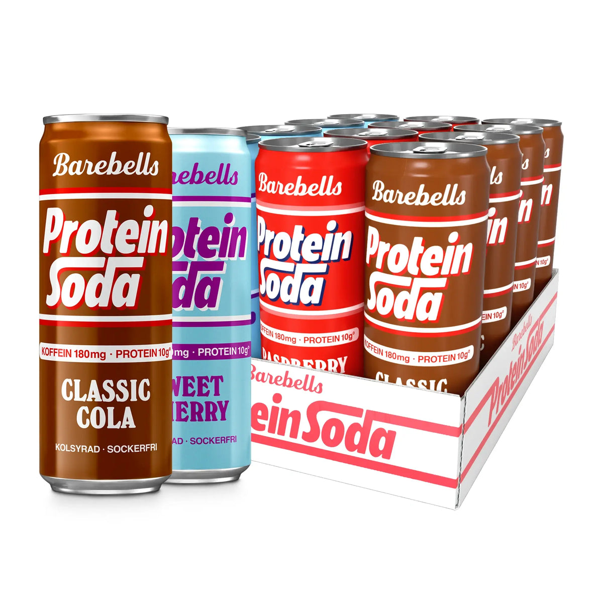12 x Barebells Protein Soda 355 ml Mix-lava