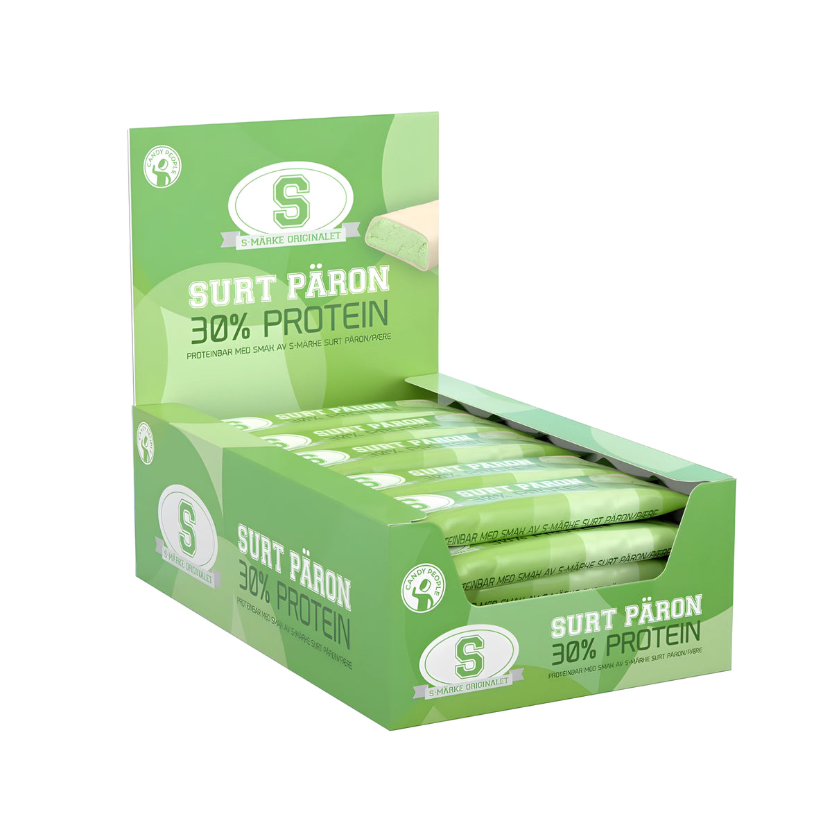 20 x S-märke Proteinbar 35 g Surt Päron, bild 1 av 1