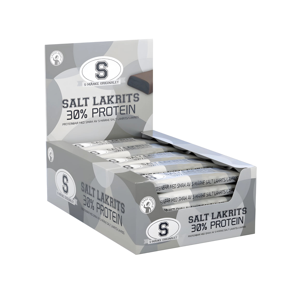 20 x S-märke-proteiinipatukka 35 g Suolalakritsi