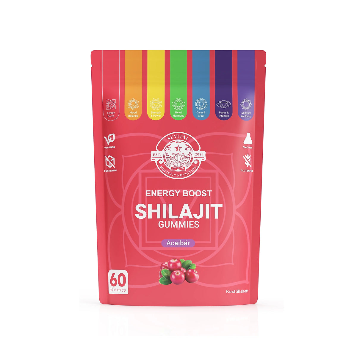 Sevital Shilajit Gummies 60 kpl Acai