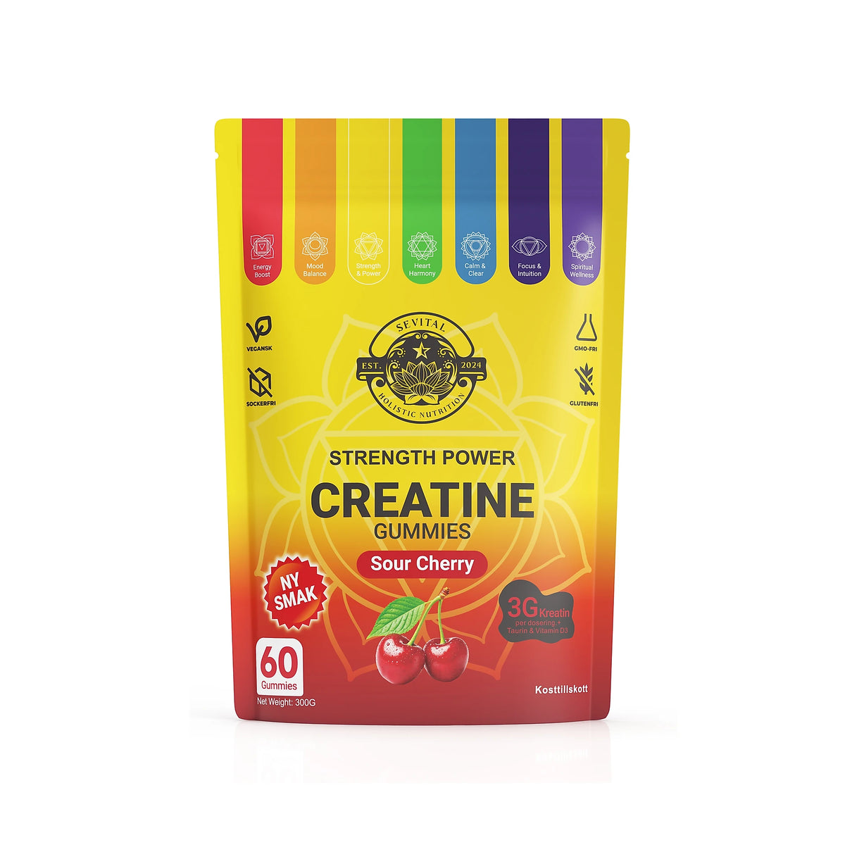Sevital Creatine Gummies 60 kpl, kuva 3/3