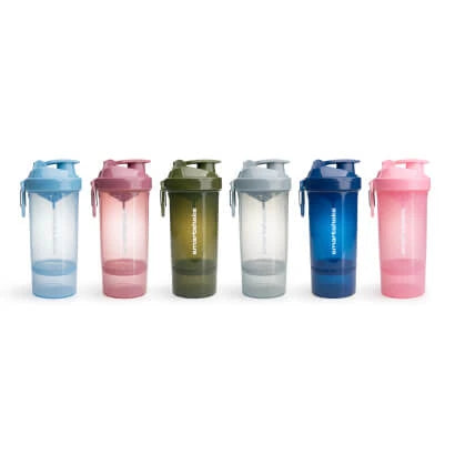 Kuusi eriväristä Smartshake Original2Go ONE Colors 800 ml -shakeria, valmistettu BPA-vapaasta kovamuovista., kuva 1/1