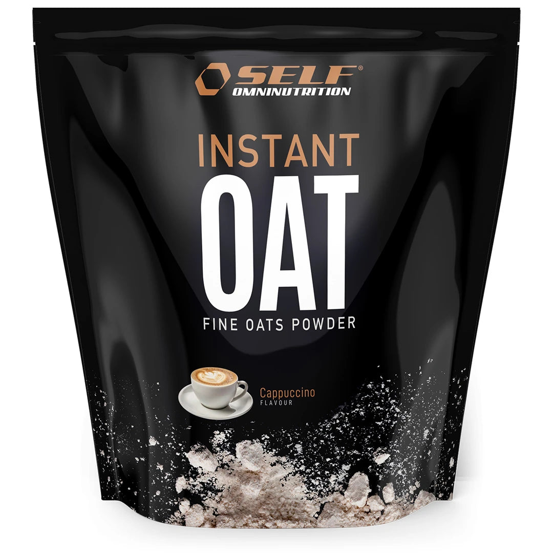 Self Omninutrition Instant Oat 1 kg -kaurajauhoa mustassa pussissa, makuna Cappuccino., kuva 7/14