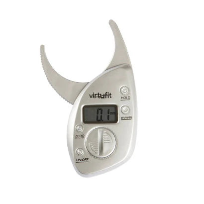 Hopeanvärinen Virtufit Digital Fat Caliper selkeällä näytöllä kehon rasvan mittaamiseen., kuva 1/1