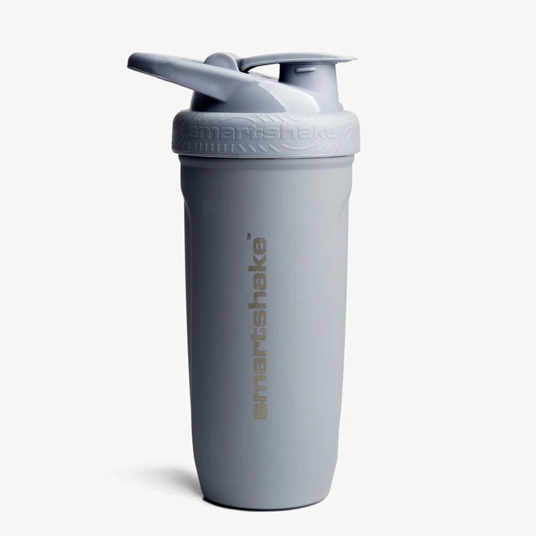 Smartshake Reforce Stainless Steel 900 ml, kestävä harmaa terässhaker vuotamattomalla rakenteella., kuva 1/1