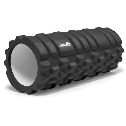 Musta, kuvioitu Virtufit Foam Roller 33 cm -putkirulla treeniin ja lihashuoltoon., kuva 1/1