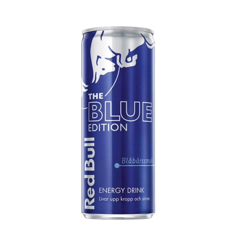 Mustikanmakuinen Red Bull -energiajuoma 250 ml The Blue Edition -sarjan tummansinisessä tölkissä., kuva 12/15